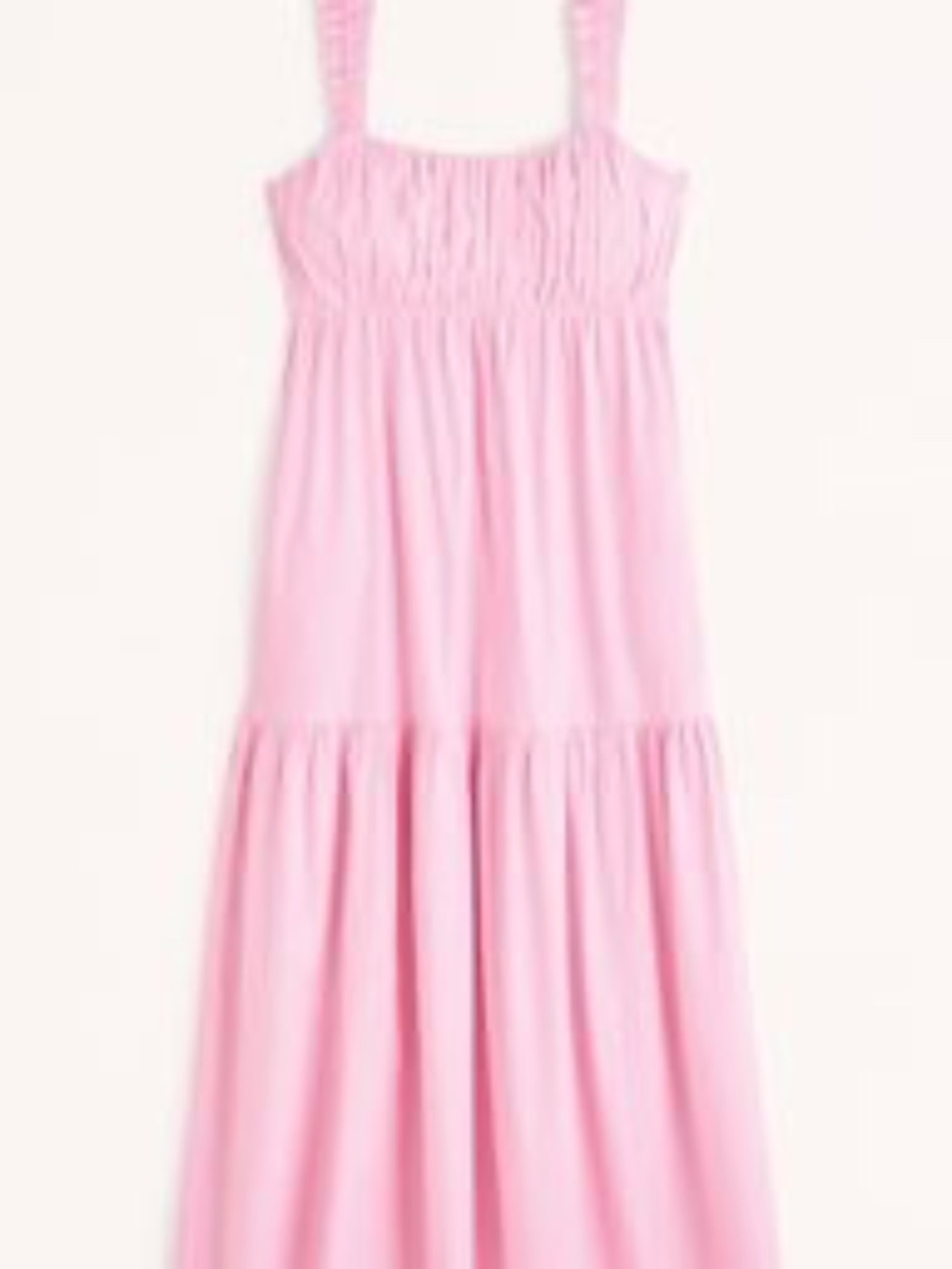 Abercrombie and Fitch Maxi tiered Cotton Dress Pink S - Picture 3 of 8